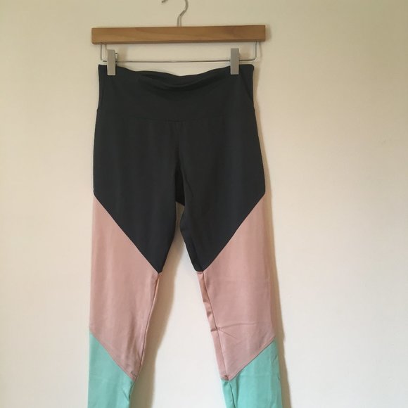Onzie colorblock yoga leggings - S - Picture 1 of 2